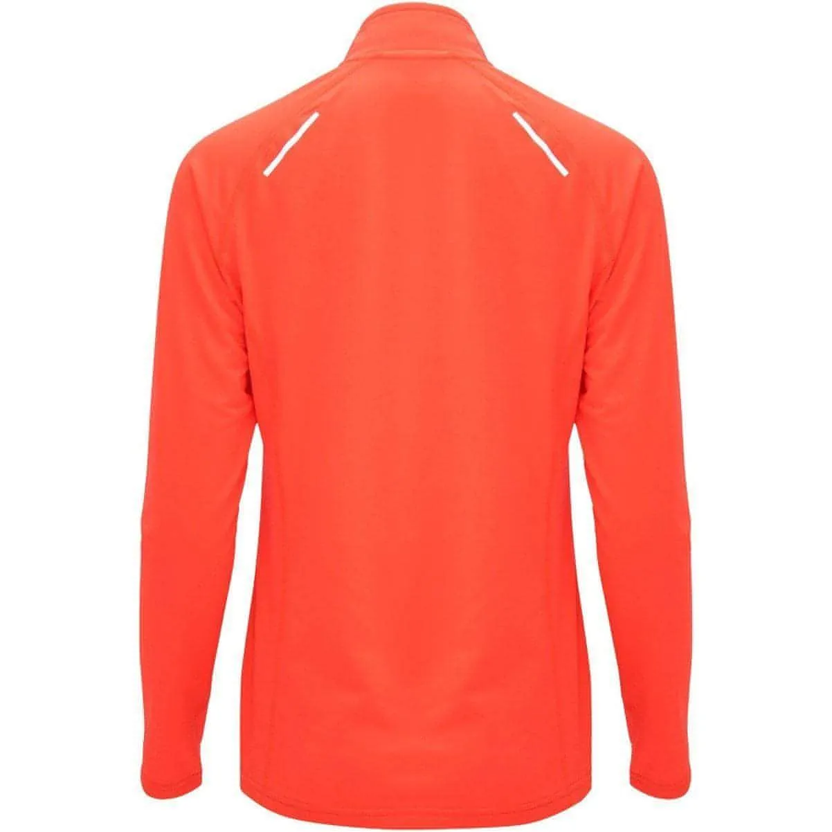 More Mile Vivid Half Zip Long Sleeve Womens Running Top - Orange
