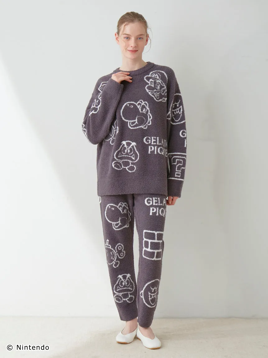 SUPER MARIO™️ WOMENS Baby Moco Character Patterned Jacquard Long Pants